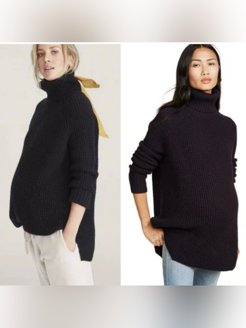Hatch Waffle Chunky Knit Turtleneck Sweater